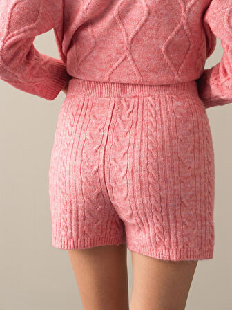 Xint Pembe Regular Fit Triko Şort