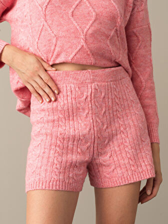 Xint Pembe Regular Fit Triko Şort