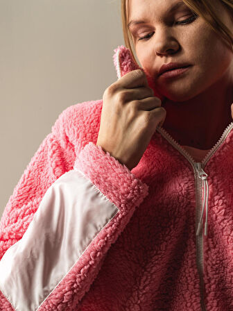 Xint Pembe Oversize Polar Sweatmont