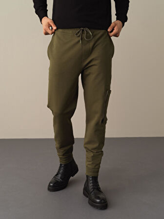 Xint Haki Pamuklu Kargo Cep Sweat Pantolon