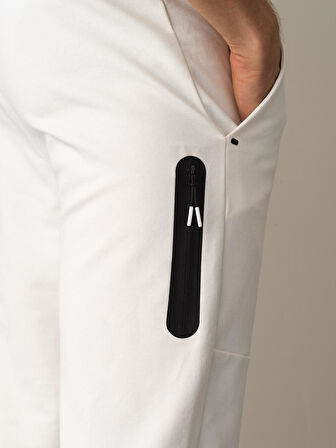 Xint Beyaz Slim Fit Sweat Pantolon