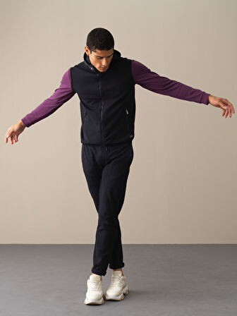 Xint Lacivert Pamuklu Regular Fit Yelek