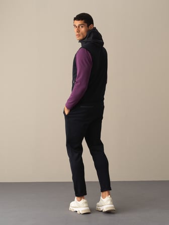Xint Lacivert Pamuklu Regular Fit Yelek