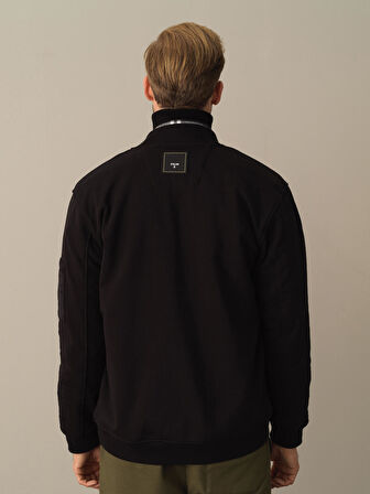 Xint Siyah Regular Fit Sweatmont