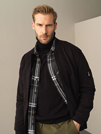 Xint Siyah Regular Fit Sweatmont