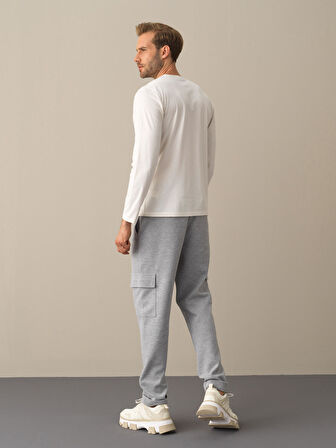 Xint Beyaz Modal Baskılı Tişört