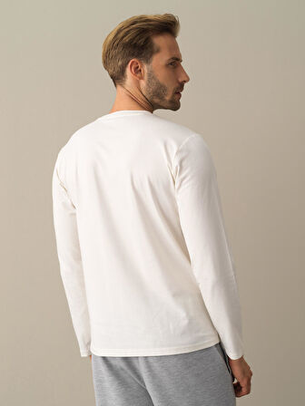 Xint Beyaz Modal Baskılı Tişört