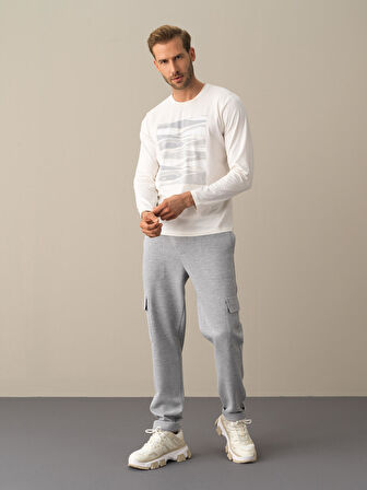 Xint Beyaz Modal Baskılı Tişört