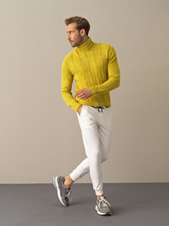 Xint Beyaz Pamuklu Jogger Pantolon