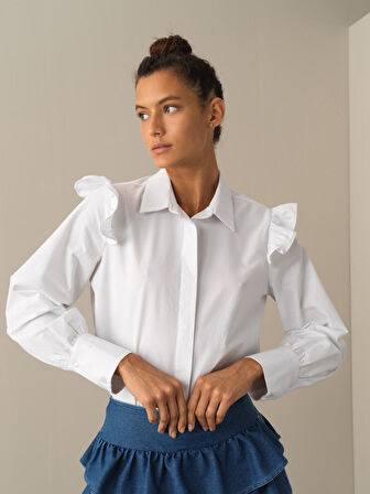 Xint Beyaz Regular Fit Gömlek