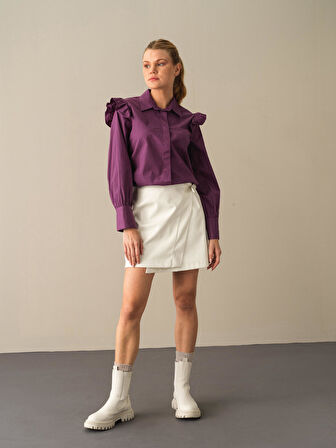 Xint Mor Regular Fit Gömlek