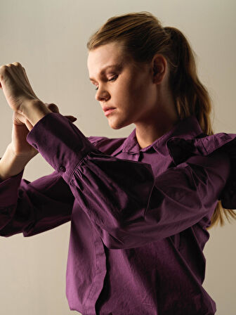 Xint Mor Regular Fit Gömlek