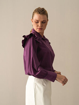 Xint Mor Regular Fit Gömlek