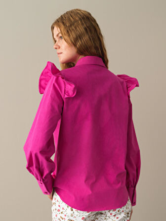 Xint Fuşya Regular Fit Gömlek