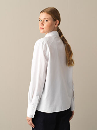 Xint Beyaz Regular Fit Vatkalı Gömlek