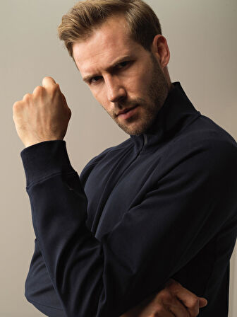 Xint Lacivert Regular Fit Sweatmont