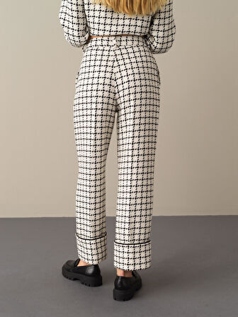 Xint Beyaz Regular Fit Pantolon