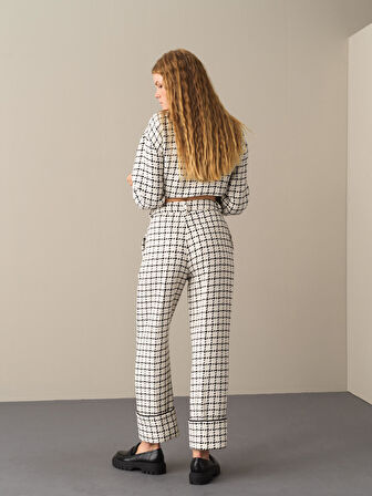 Xint Beyaz Regular Fit Pantolon