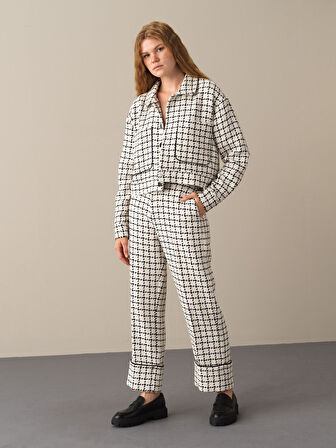 Xint Beyaz Oversize Tüvit Ceket