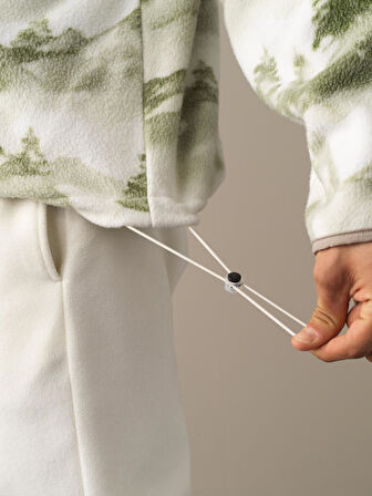 Xint Yeşil Oversize Polar Sweatshirt