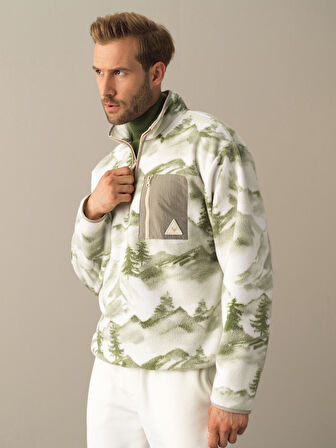 Xint Yeşil Oversize Polar Sweatshirt