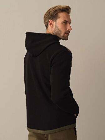 Xint Siyah Regular Fit Sweatmont