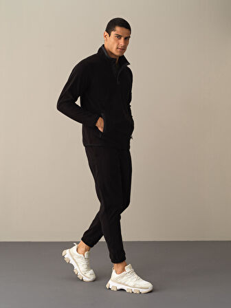 Xint Siyah Regular Fit Polar Sweatshirt