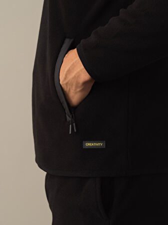 Xint Siyah Regular Fit Polar Sweatshirt