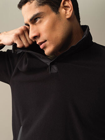 Xint Siyah Regular Fit Polar Sweatshirt