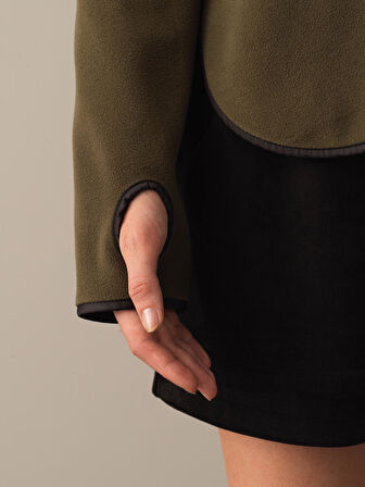 Xint Haki Fermuarlı Polar Sweatshirt