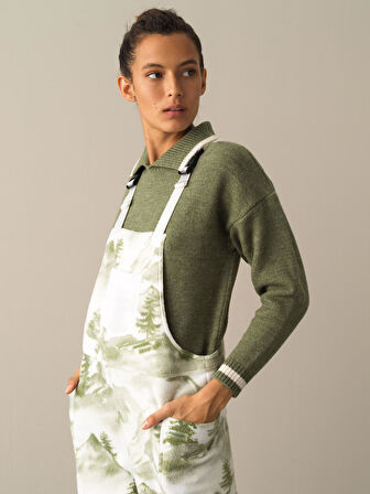 Xint Yeşil Regular Fit Polar Salopet