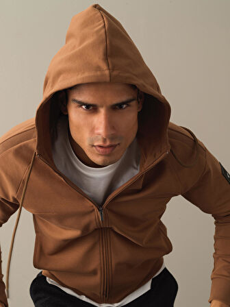 Xint Camel Slim Fit Sweatmont