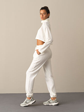 Xint Beyaz Oversize Sweat Pantolon