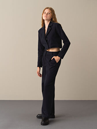 Xint Lacivert Pamuklu Regular Fit Ceket