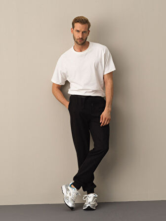 Xint Siyah Regular Fit Jogger Pantolon