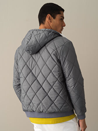 Xint Gri Çift Taraflı Regular Fit Mont