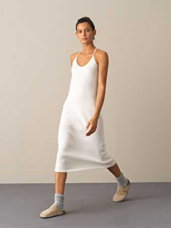 Xint Beyaz Regular Fit Elbise