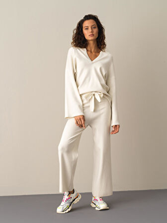 Xint Ekru Oversize Kazak