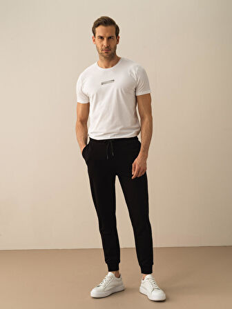 Siyah Slim Fit Pamuklu Pantolon