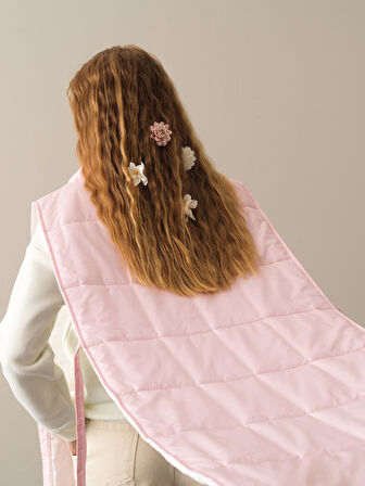 Xint Pembe Dik Yaka Regular Fit Yelek