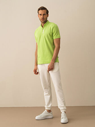 Yeşil Regular Fit Pamuklu Tişört