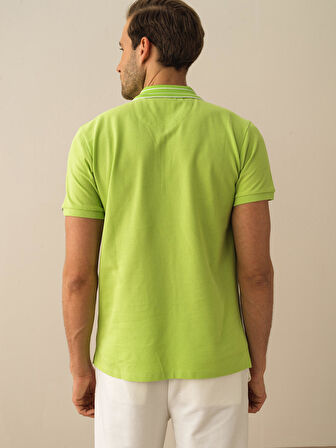 Yeşil Regular Fit Pamuklu Tişört