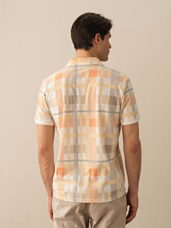 Ekru Regular Fit Pamuklu Tişört