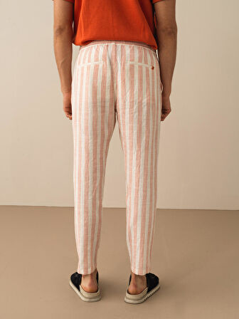 Kiremit Rengi Regular Fit Pamuklu Pantolon