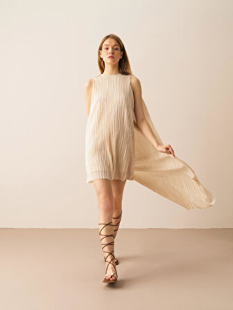 Ekru Regular Fit  Elbise