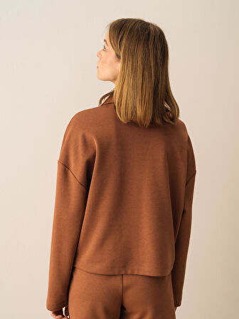 Vizon Oversize Pamuklu Ceket