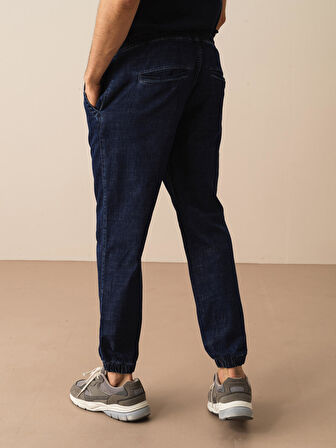 Lacivert Slim Fit Pamuklu Denim Pantolon