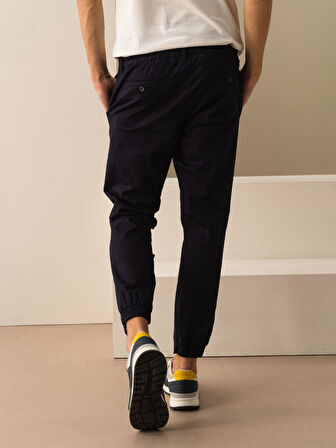 Lacivert Slim Fit Pamuklu Pantolon