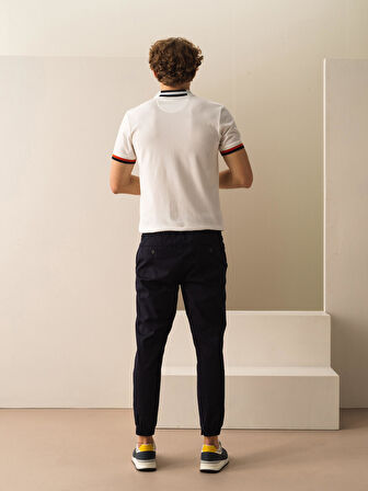Lacivert Slim Fit Pamuklu Pantolon