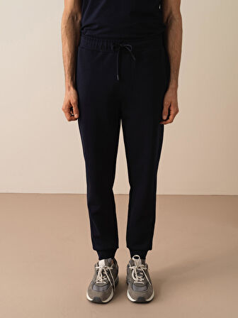 Lacivert Regular Fit Pamuklu Sweat Pantolon